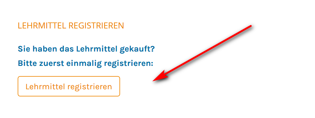 erstmaliges registrieren